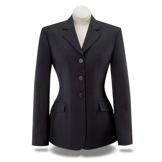 RJ Classics Ladies Black Herringbone Jacket