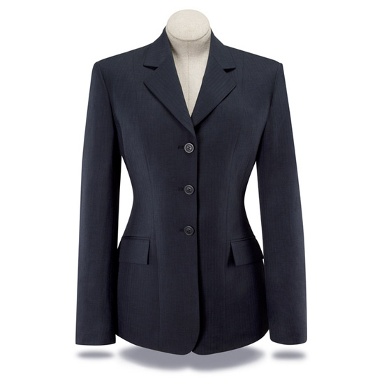 RJ Classics Ladies Navy Herringbone Jacket