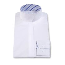 RJ Classics Girl's Show Shirt with Blue Yellow Trim