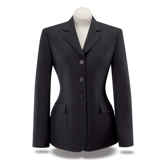 RJ Classics Girl's Black Herringbone Jacket