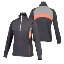 TuffRider Kids Ventilated Shirt with Neon Peach L