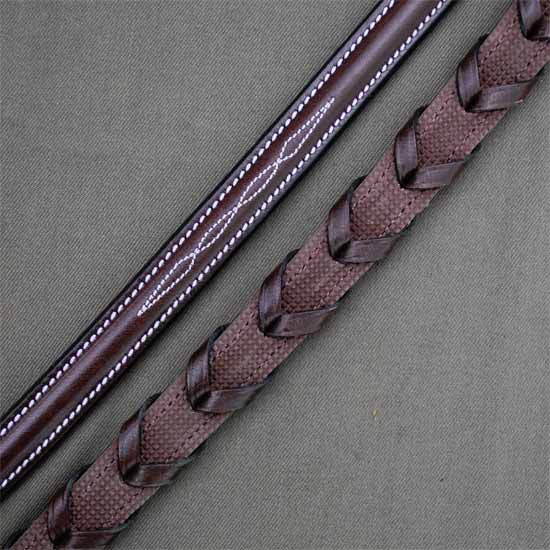 Red Barn Stealth Laced Rubber Lined Reins