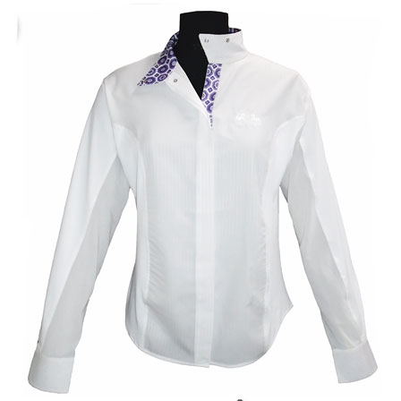 Equine Couture Ladies Kelsey White Show Shirt L
