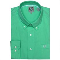 Cinch Men's Solid Green Western Shirt