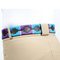 Shires Polo Belt Pink/Turquoise/Purple S
