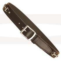 Tory Leather Wide Belt with Nickle Bits