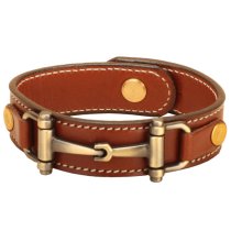 Stud Button Snaffle Bit Bracelet