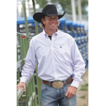 Cinch Red White and Blue Tattersall Shirt XL