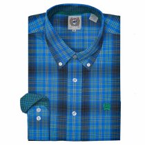 Cinch Blue and Green Plaid Western Shirt