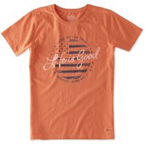 Life is Good Land of the Free Crusher Tee M