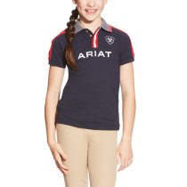 Ariat Children's FEI Team Polo in Navy L