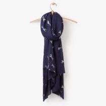 Joules Orna Scarf in Horse Foil Print