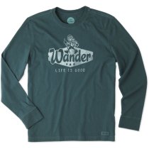 Life is Good Men's Long Sleeve Wander Crusher Tee XL