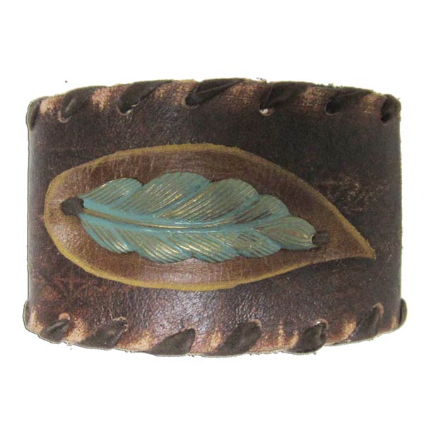And West Leather Leaf Bracelet