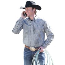 Cinch Cream Patterned Shirt S