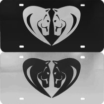 License Plate - Horse Hearts