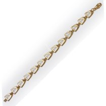 Stirrup Bracelet - Gold Plated Silver