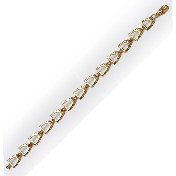 Stirrup Bracelet - Gold Plated Silver