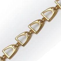 Stirrup Bracelet - Gold Plated Silver