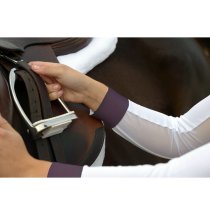 Shires Equestrian Style Plum/White Show Shirt S