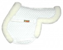 Fleeceworks Close Contact Sheepskin Pad with Partial Trim