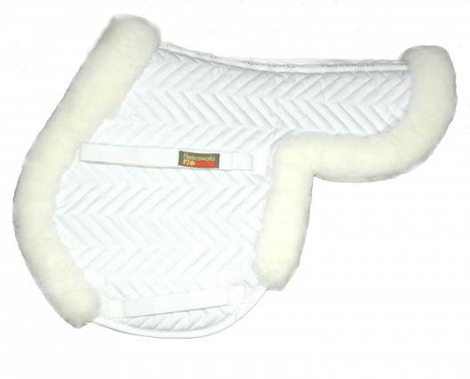 Fleeceworks Close Contact Sheepskin Pad with Partial Trim