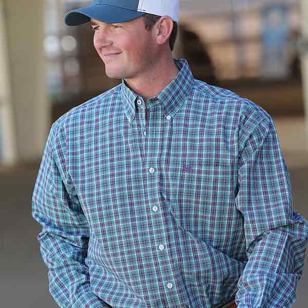 Cinch Men's Western Plaid Shirt S
