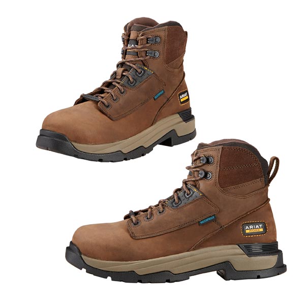 Ariat Mens Mastergrip 6 Inch Work Boots