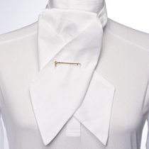 Essex Stock Tie - White Tonal Stripe