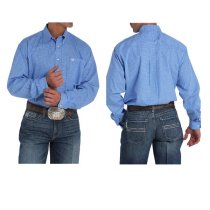 Cinch Royal Triangular Print Button Down