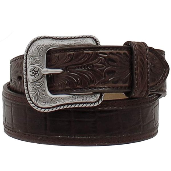 Ariat Men's Crocodile Print Belt