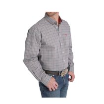 Cinch Black Plaid Long Sleeve Button Down S