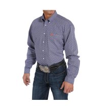 Cinch Navy Patterned Cinch Button Down for Men M