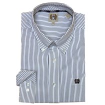 Cinch Button Down for Men White/Navy Stripe S & L