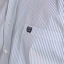Cinch Button Down for Men White/Navy Stripe S & L