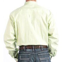 Cinch Mens Lime Striped Button Down S