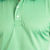 Cinch Arenaflex Green Striped Polo M