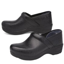 Dansko Pro XP 2.0 Clog in Black Floral Tooled