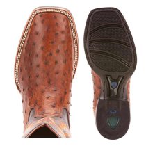 Ariat Exotic Brown Ostrich Quantum Classic ST Boots 8EE