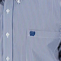 Cinch Royal Striped Classic Fit Button Down L