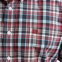 Cinch Grey/Burgundy/Blue Plaid Button Down