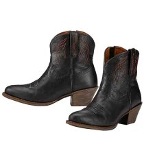 Ariat Darlin Cowgirl Short Boots for Women in Black