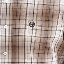 Cinch Shades of Brown Plaid Button Down M