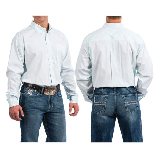 Cinch Light Blue Striped Button Down M, L, XL