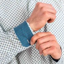 Cinch Light Blue Circle Pattern Button Down XXL