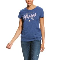 Ariat Womens Indigo Fade Logo Tee M