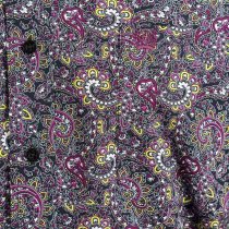Cinch Black/Purple/Green Paisley Button Down XS
