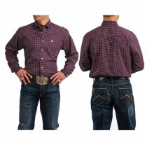 Cinch Purple Small Paisley Button Down XS, M