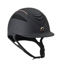 One K Defender Helmet – Matte Black/Rose Gold