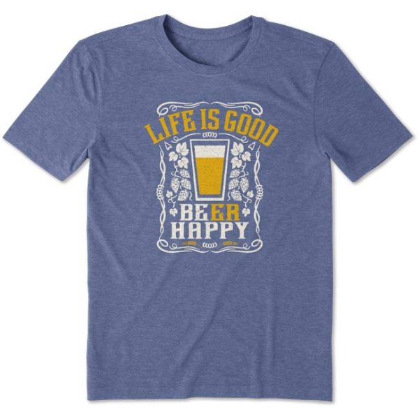 Life is Good Men’s Beer Happy Cool Tee